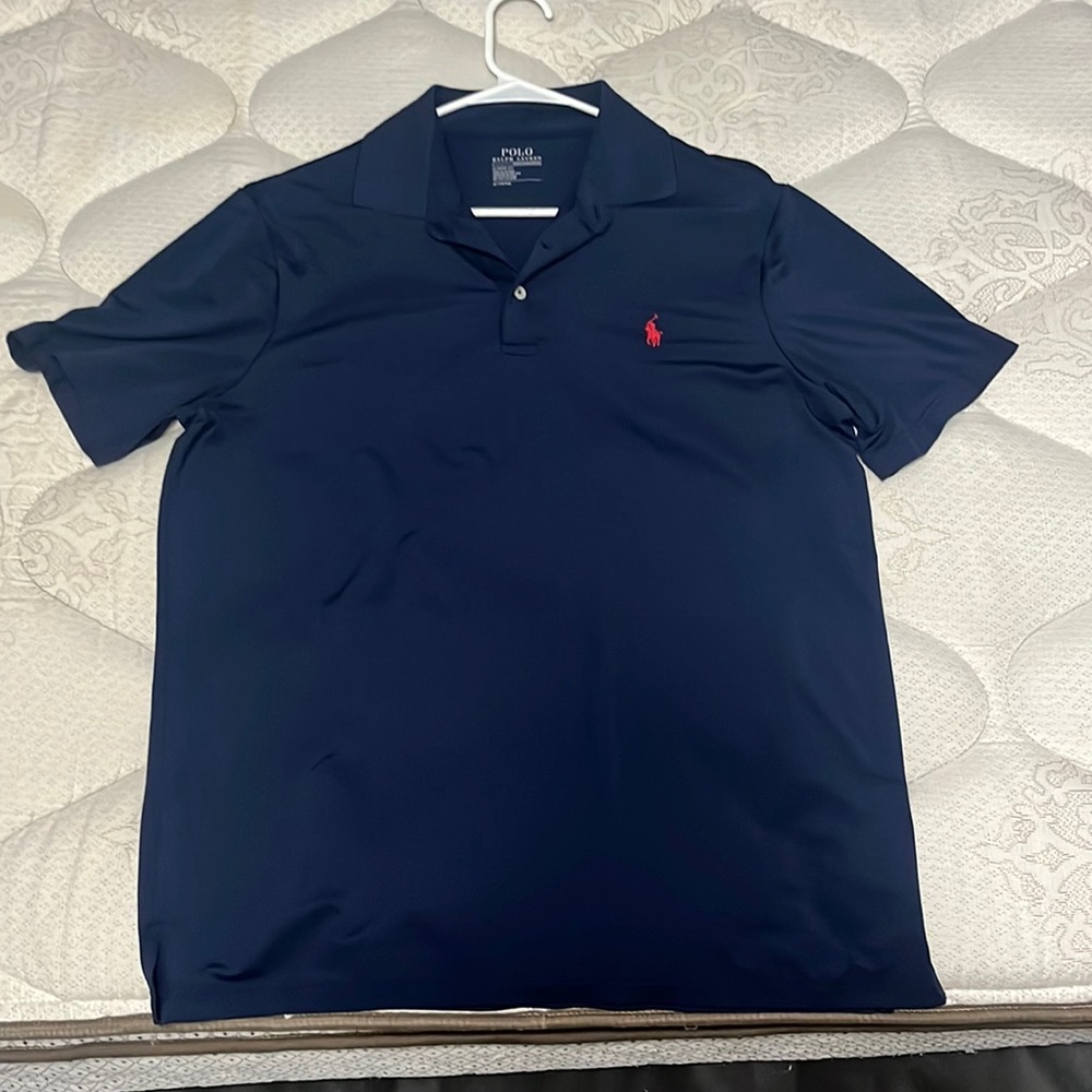 Polo navy blue with red horse